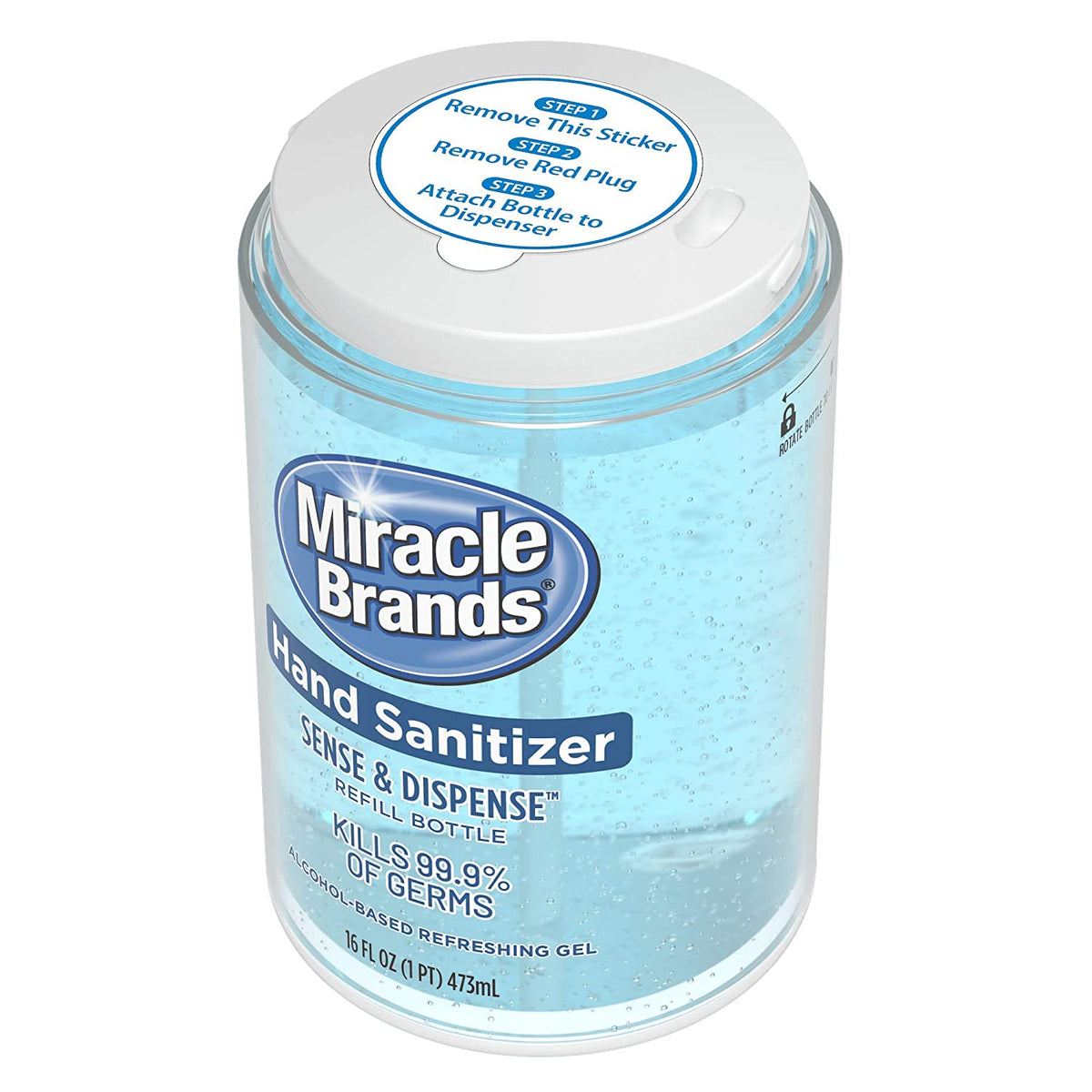 Miracle Brands 16-oz Hand Sanitizer Bottle Gel in the Hand