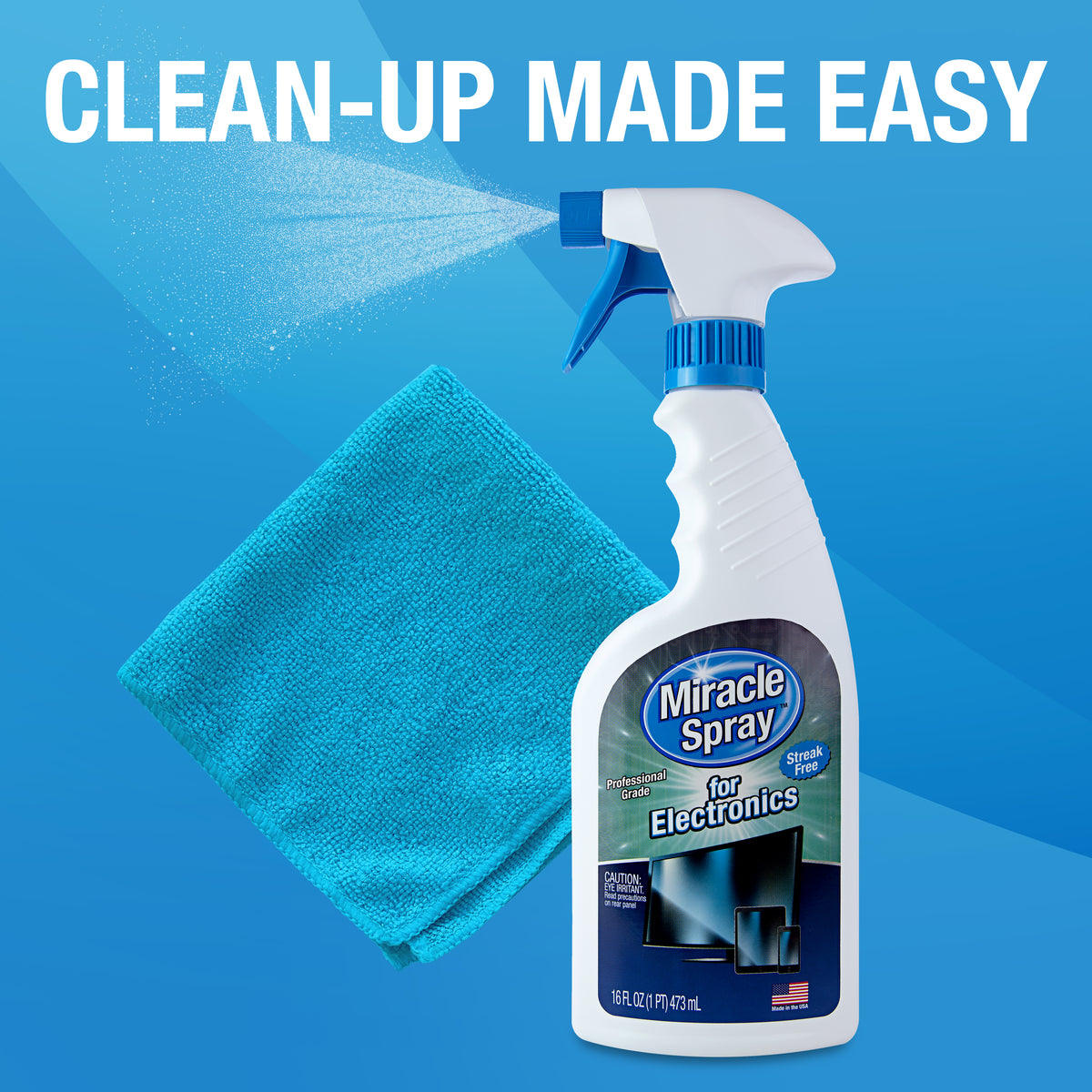 MiracleSpray for Auto - All Purpose Super Cleaner for Car Interior and  Exterior Detailing - Easy to Use on Upholstery Fabric - Leather, Plastic,  Rubber, Vinyl - Includes Microfiber Towel (16 oz Kit) : :  Automotive